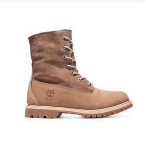 Timberland - Teddy Fleece Waterproof Roll-Top Boots | Size 7 (37.5), Light Brown